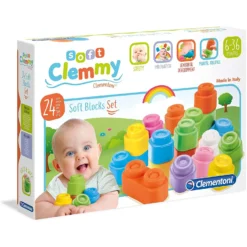 Clementoni Clemmy Baby 24 Soft Blocks Set