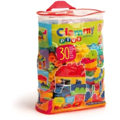 Clemmy Plus Sacca 30 Mattoncini Multicolore Clementoni 14879
