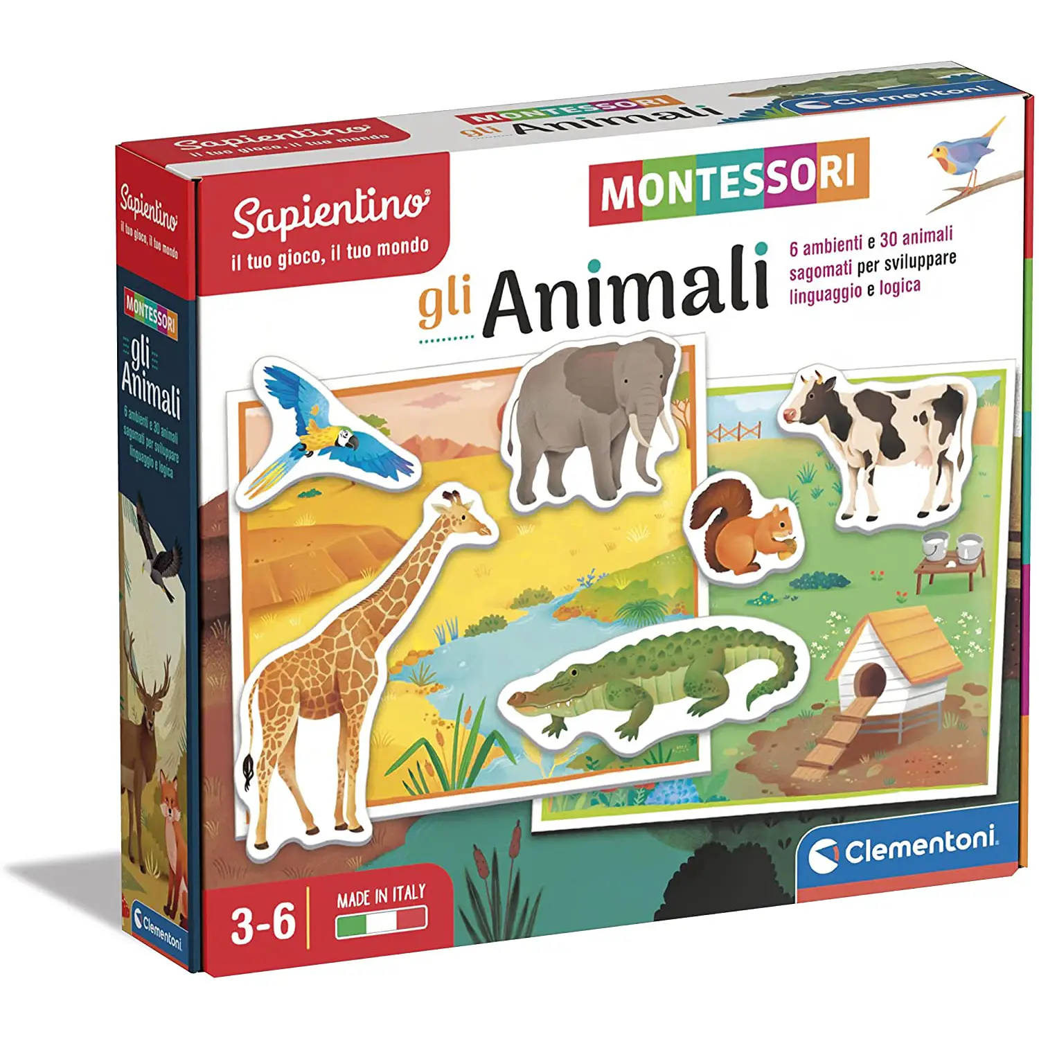 Clementoni Montessori Gli Animali 1 Clementoni Montessori Gli Animali