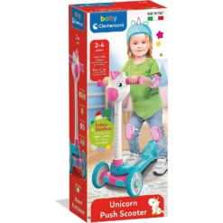 Clementoni Baby Unicorn Push Scooter