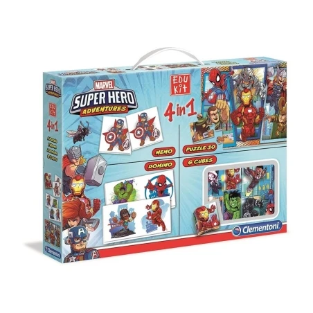 Clementoni Edukit 4 In 1 Superhero - Gioco Di Logica 1 Clementoni Edukit 4 In 1 Superhero - Gioco Di Logica
