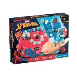 Clementoni Marvel Spider-Man Super Tattoo - Banchetto Con Penna Per Tatuaggi 18725