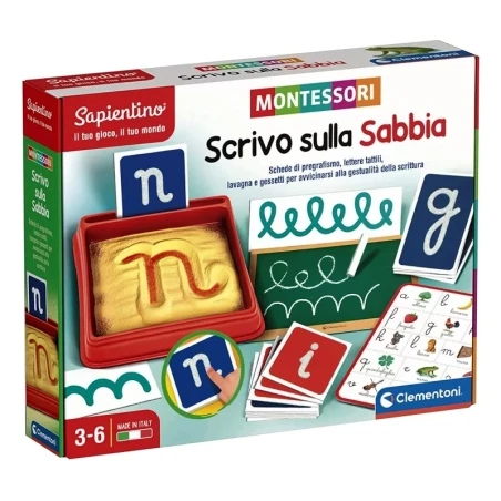 Clementoni Montessori - Scrivo Sulla Sabbia 1 Clementoni Montessori - Scrivo Sulla Sabbia